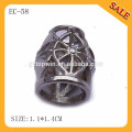 EC58 Kundenspezifischer Art und Weisedrahtstopper Drawstring Metallende kleidet Metallschnurstopper für Kleid / Beutel / Schuhe